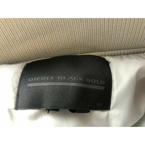 Diesel Black Gold Men Gray Jebok Bomber Jacket 50 - Picture 8 of 12